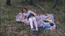 Forest, Girls Solo, Glasses, Masturbation, Outdoor, Redhead, Skirt and Stockings 2257 Adult HD Video Set MMI V003