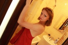 Bathroom, Girls Solo, Redhead and Shower 2257 Adult Photo Set MMI P004